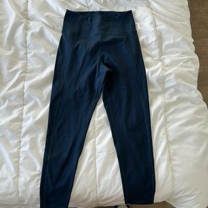 Girlfriend Collective Blue Compressive High-Rise Legging in size M.